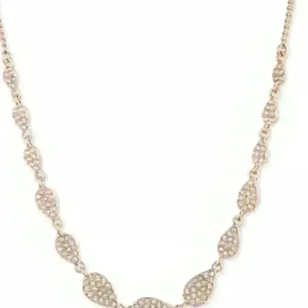 Givenchy Gold Pavé Pear-Shape Statement Necklace - Picture 7 of 8